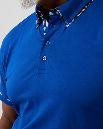 Joe Browns Dapper Double Collar Polo - Cobalt