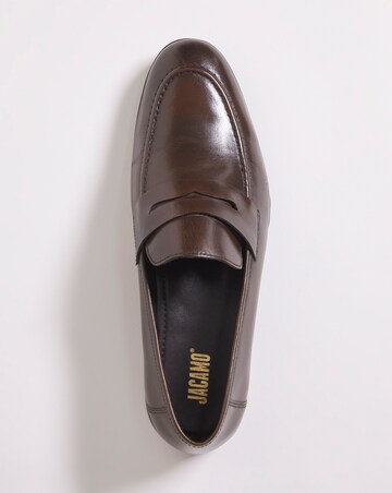 Formal Leather Penny Loafer Wide