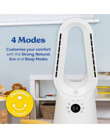 Russell Hobbs Compact Bladeless Heat & Cool Fan
