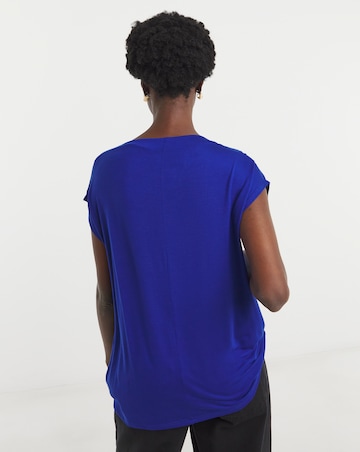 Cobalt Extended Neck Jersey Top