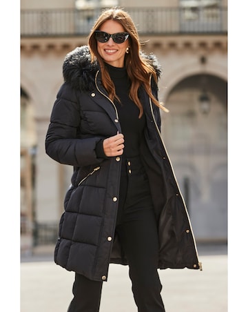 Sosandar Glam Padded Coat