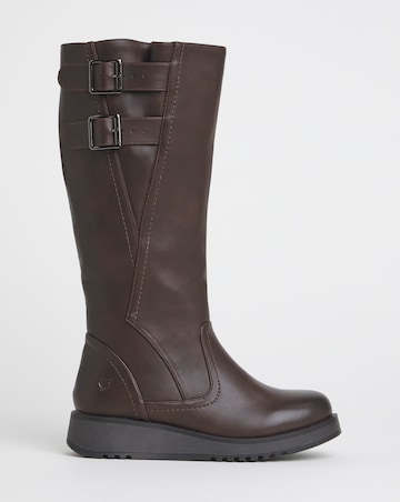 Heavenly Feet Bernice Knee High Boots Standard Calf Wide Fit