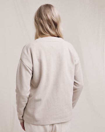Julipa Brushed Pure Cotton Jersey Rib Cardigan