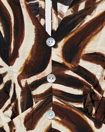 Mango Caludie V-Neck Midi Dress