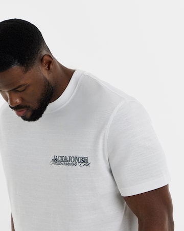 Jack & Jones Cassis Sketch Back Print T-Shirt