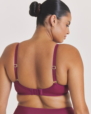 Pretty Secrets (2 Pack) New Ella Padded Plunge Wired Bras (B-G) Fig/Cherry