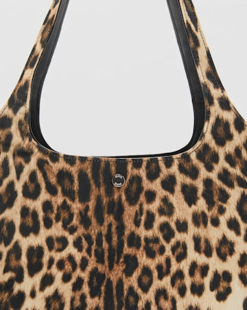 Mango Leopard Print Tote Bag