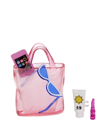 Barbie Doll with Swimsuit and Beach-Themed Accessories