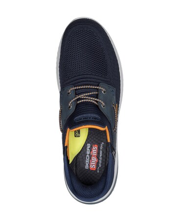 Skechers Slip-ins Bungee Wide Fit Shoe - Navy