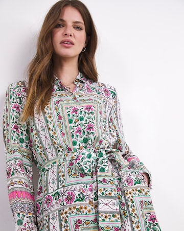 Julipa Border Print Shirt Dress