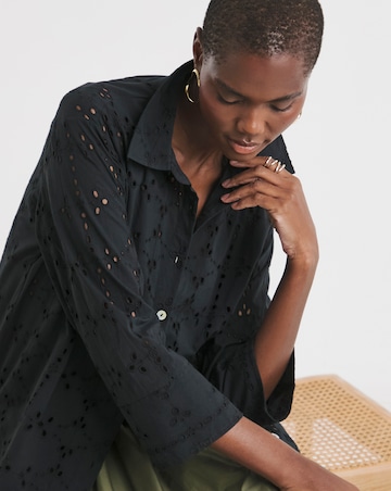 Pure Cotton Broderie Shirt