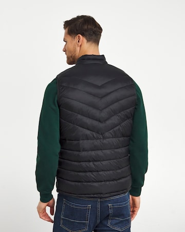 Black Lightweight Padded Gilet