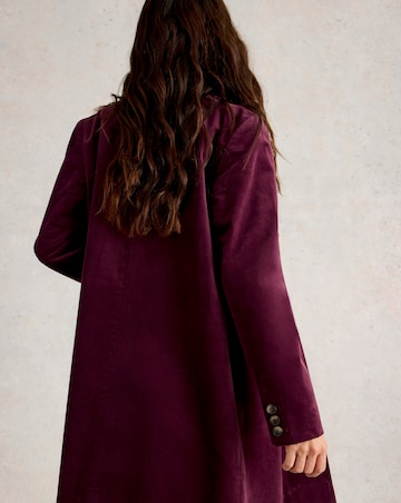 White Stuff Karla Velvet Coat