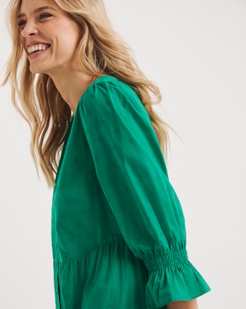 Cotton Button Through Dress