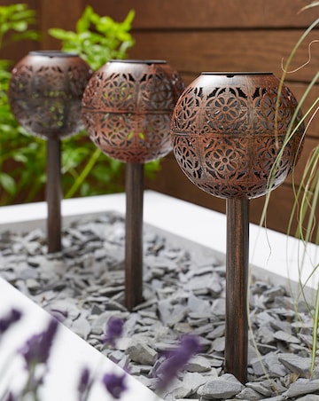 LuxOrb Damasque Stake Light 3 Pack