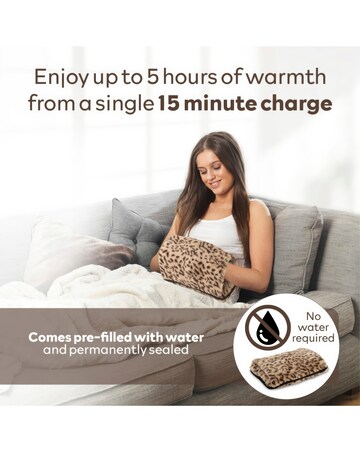 Carmen Spa Rechargeable Hot Water - Leopard