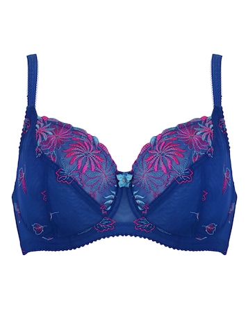 Pour Moi St Tropez Full Cup Wired Bra Cobalt/Pink