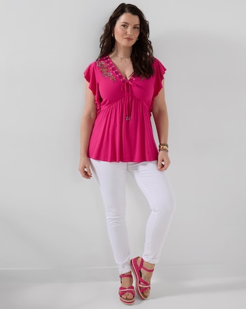 Joe Browns Emily Embroidered Jersey Top