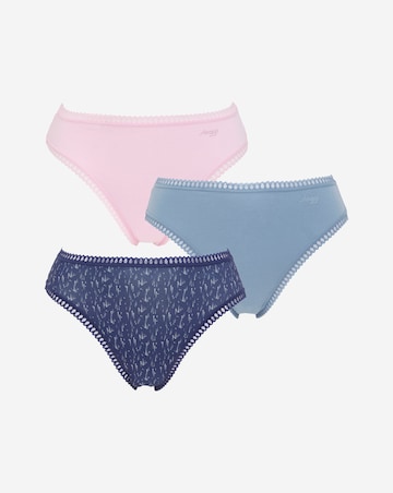 Sloggi (3 Pack) Go Crush Tai Knicker Navy Mix