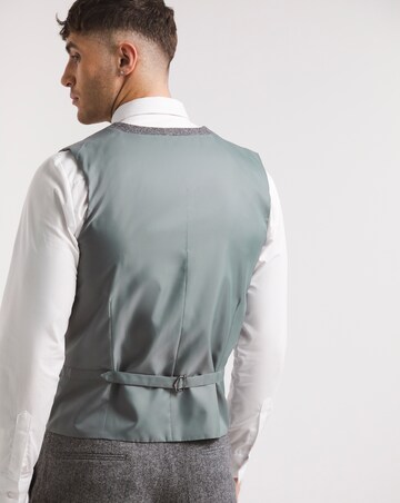 Charcoal Wool Blend Waistcoat
