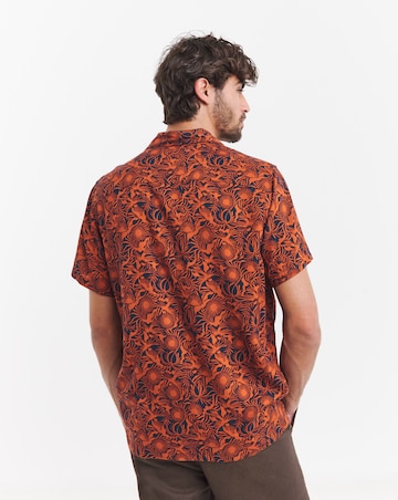 Short Sleeve Viscose Print Shirt