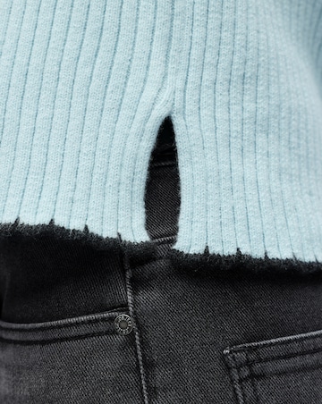 OBJECT Half Sleeve O-Neck Knit Top