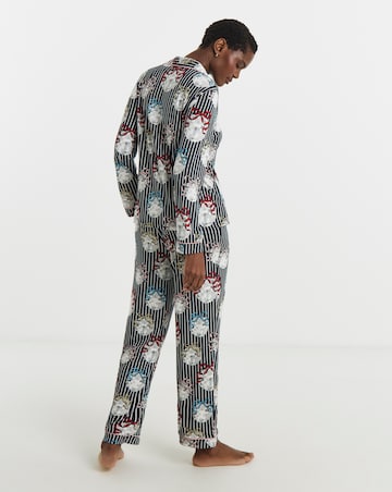 Chelsea Peers Jersey Button Up Disco Ball Print Pyjama Set