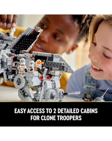 LEGO Star Wars AT-TE Walker Set with Droid Figures 75337