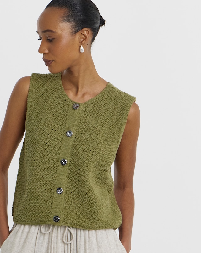 JDY Martha Sleeveless O-Neck Knitted Vest