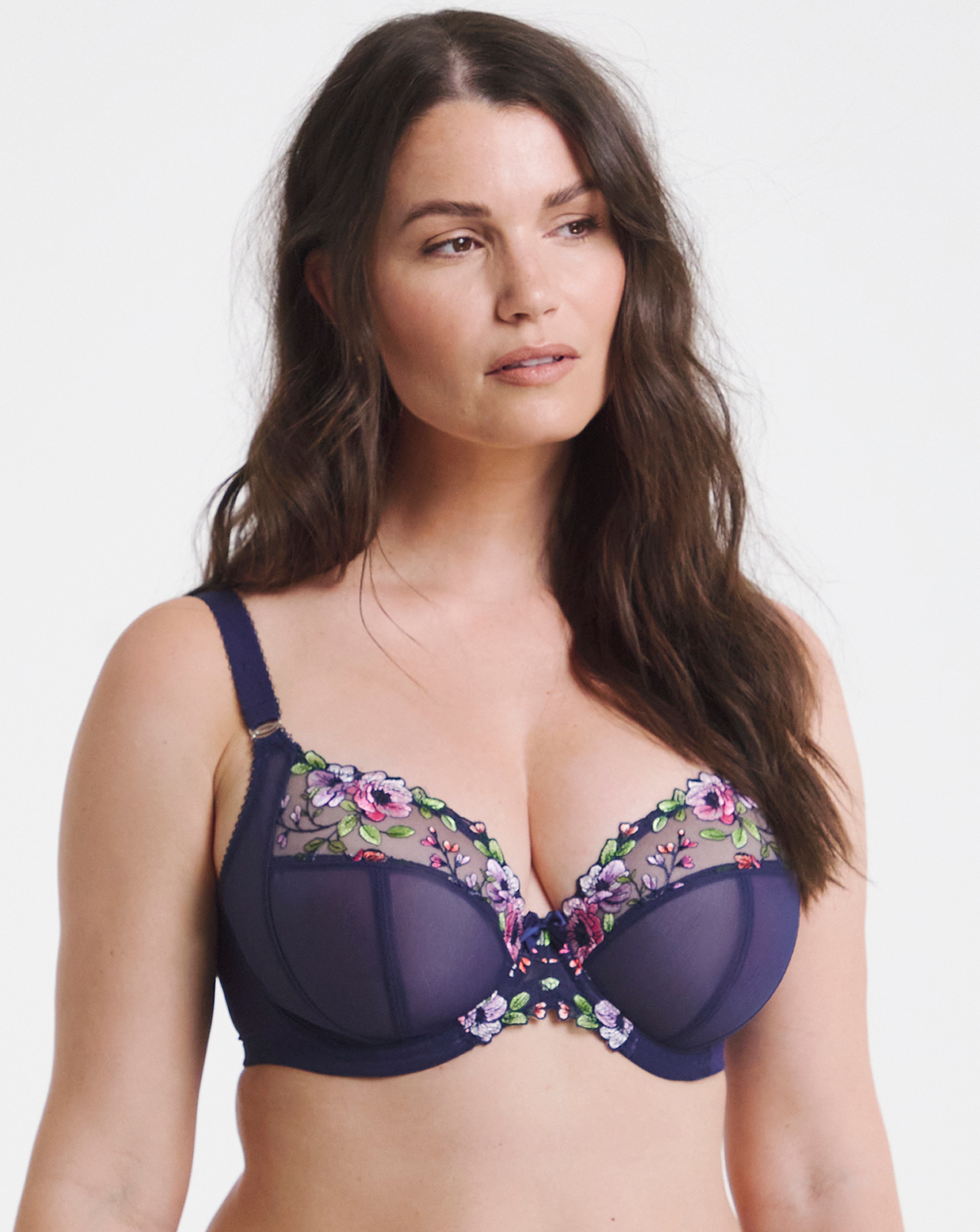 Elomi Himari Plunge Wired Bra Midnight | JD Williams