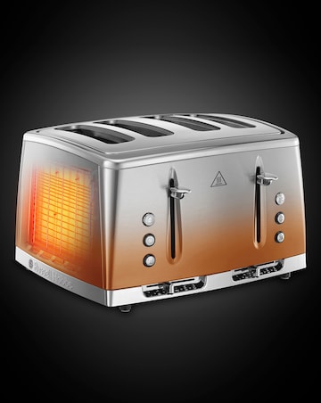 Russell Hobbs 25143 Eclipse Copper Sunset 4 Slice Toaster