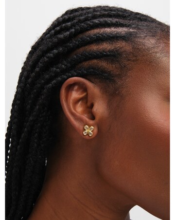 Jon Richard Gold Plated and Crystal Flower Bridal Set - Gift Box