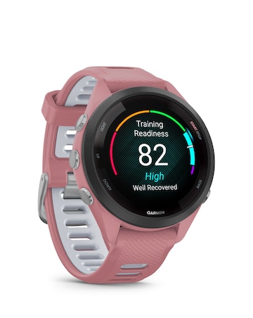 Garmin Forerunner 265S Music Smart Watch - Pink/Powder Grey