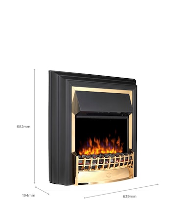 Dimplex Cheriton Deluxe Chrome Optiflame Electric Fire