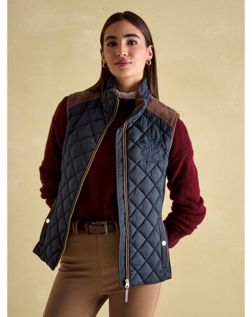 Joules Braemar Luxe Diamond Quilted Gilet