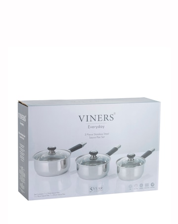 Viners Everyday 3 Piece Saucepan Set