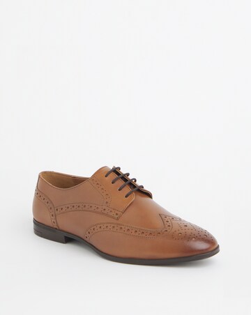 Formal Leather Brogue Extra Wide Fit