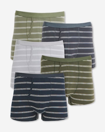 5 Pack Stripe A-Front Boxers