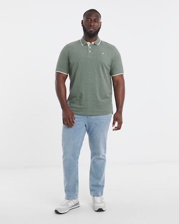 Jack & Jones Premium Paulos Tipped Polo - Green