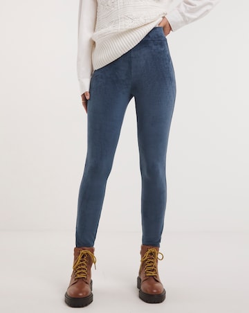 Slate Blue Cord Leggings