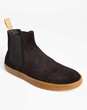 Black Premium Suede Chelsea Boot Standard Fit