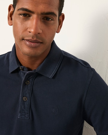 FatFace Short Sleeve Pique Polo (Regular & Tall) - Navy