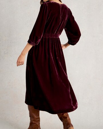 White Stuff Lucy Velvet Dress