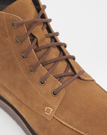 Suede Lace Up Boot Wide
