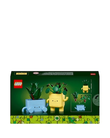 LEGO Botanicals Happy Plants Shelf Decor Flower Building Set, Nature Gift 10349