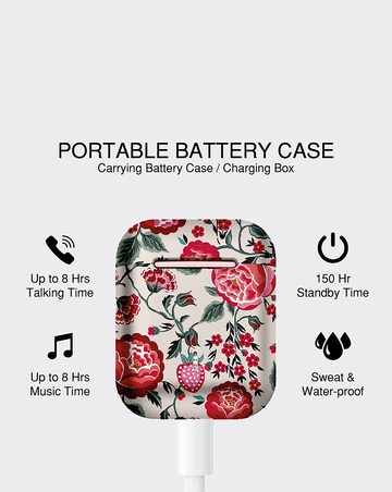 VQ Wren Wireless Earbuds - Cath Kidston Strawberry Garden