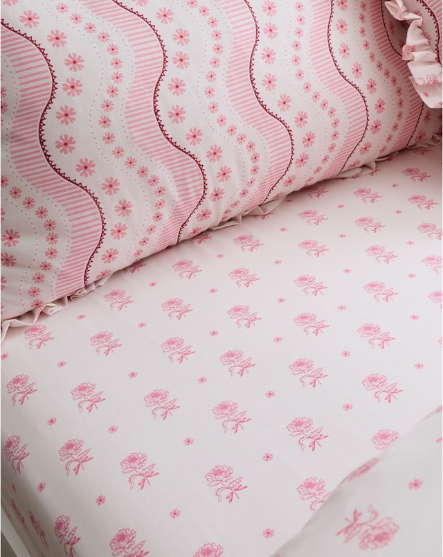 Cath Kidston Spitalfield Bunches 100% Cotton Fitted Sheet