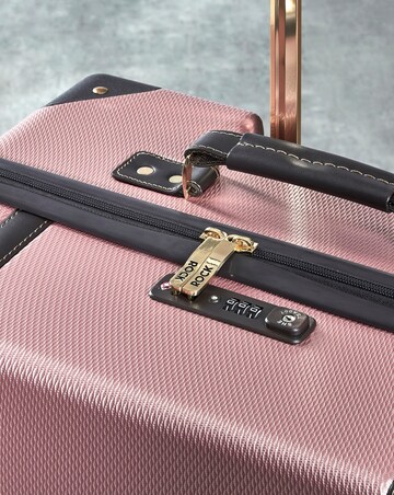 Rock Vintage Cabin Suitcase - Pink
