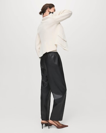 Mango Faux Leather Trousers