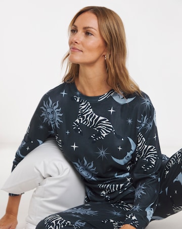 Simply Be Celestial Zebra Supersoft Pyjama Twosie